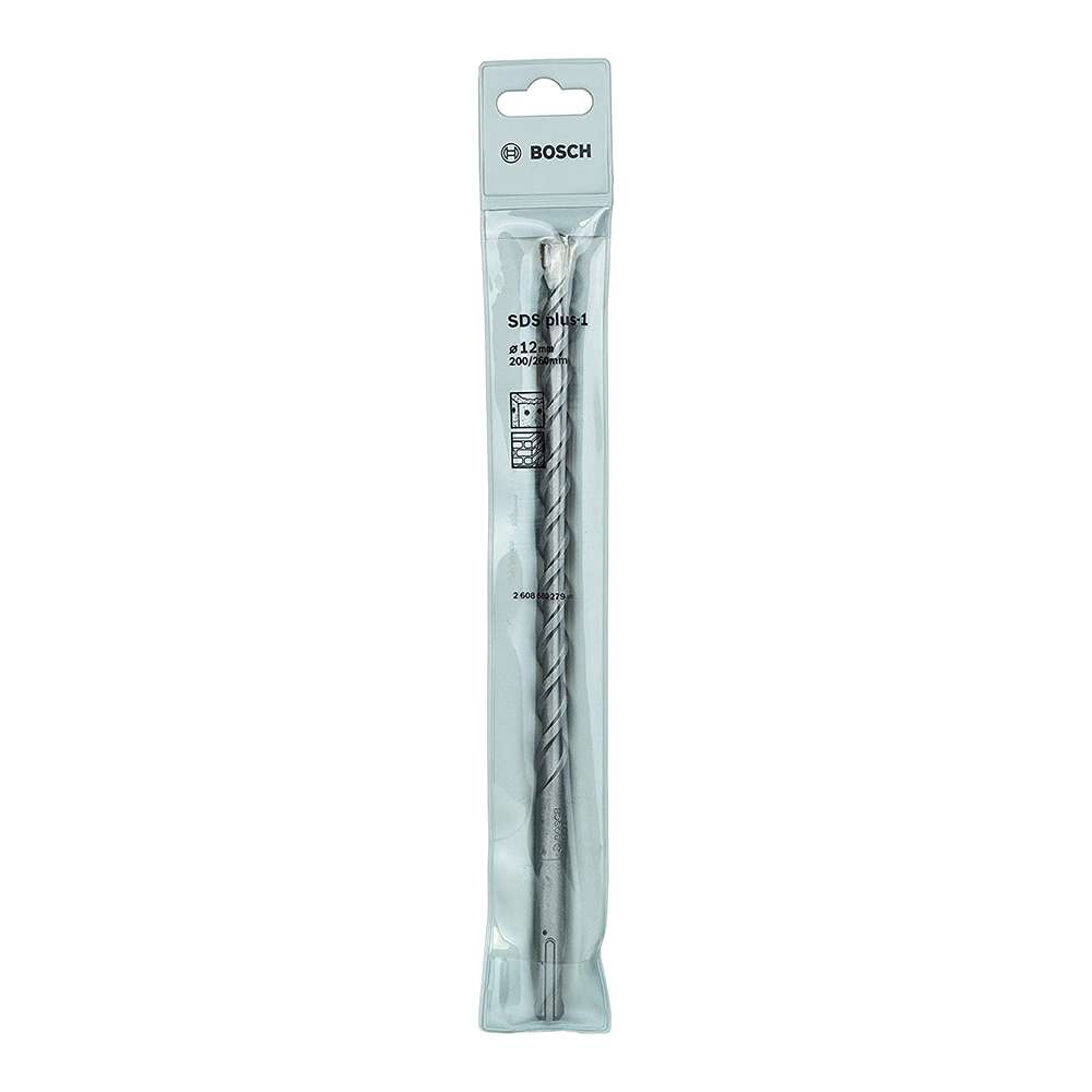 Bosch ( 2608680279 ) 200mm Hammer Drill Bit SDS Plus-1 2-Flute U-Shape Design 2