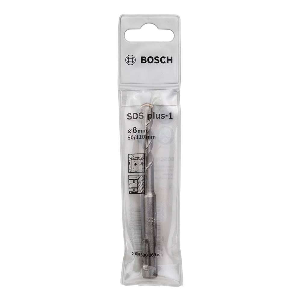 Bosch ( 2608680269 ) 8mm x 110mm Hammer Drill Bit SDS Plus-1 2