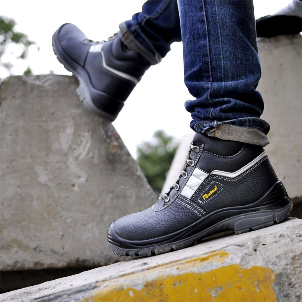 Safetoe M-8027 S3 SRC High Ankle Steel Toe Heavy Duty Safety Shoes - 41 3