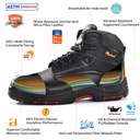 Safetoe M-8356RB EH SBP 18KV Composite Toe Electrical Insulated Safety Boots - 43 8