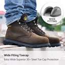 Safetoe M-8179 High Ankle Steel Toe Super Hiker Safety Shoes - 39 3
