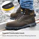 Safetoe M-8179 High Ankle Steel Toe Super Hiker Safety Shoes - 44 2