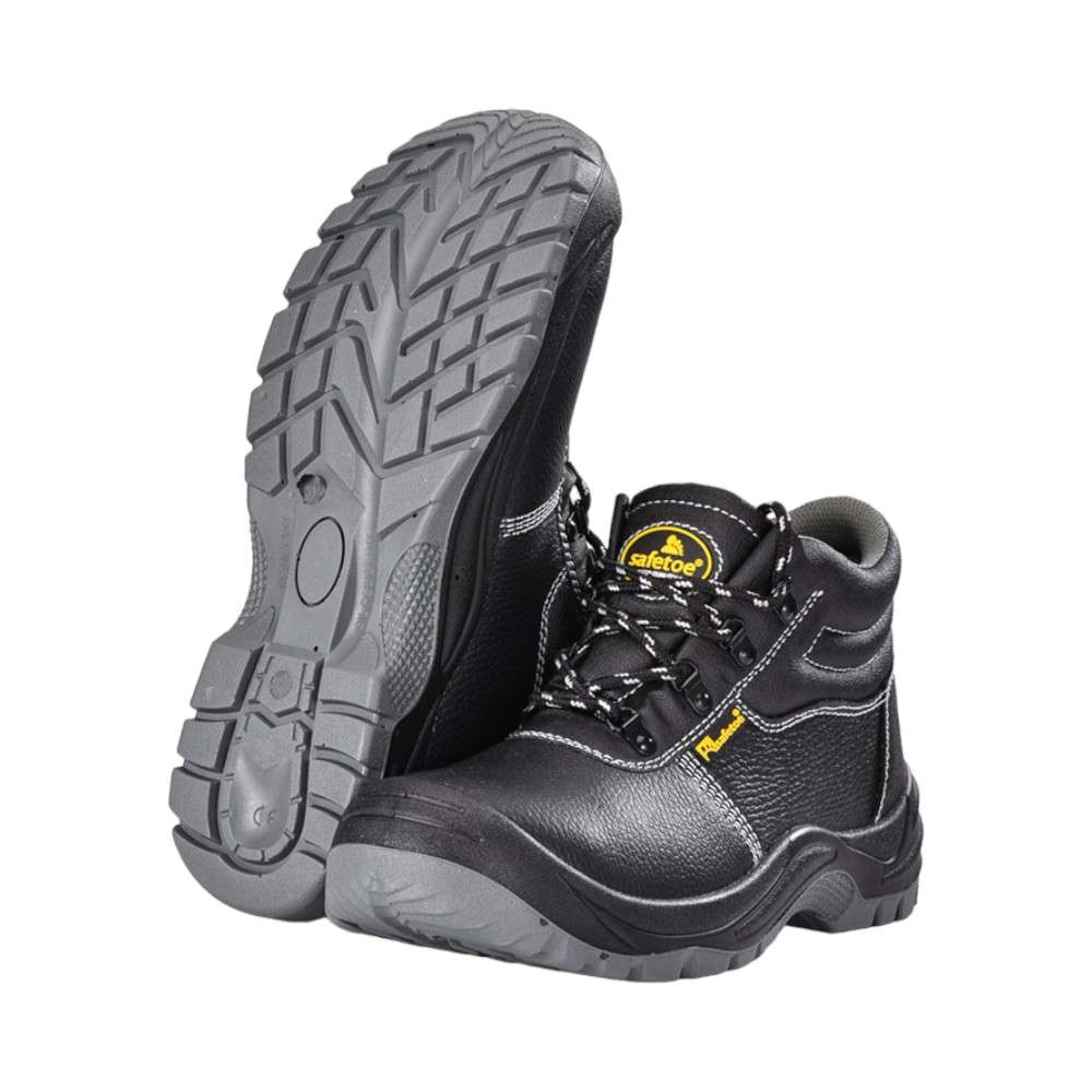 Safetoe M-8138 S1 SRC High Ankle Steel Toe Worker Safety Shoes - 41 4