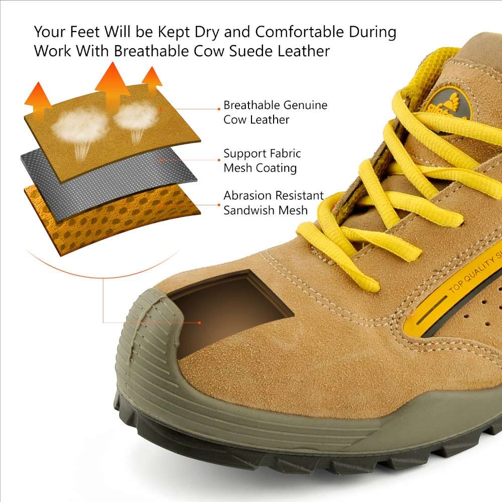 Safetoe L-7296 S1P SRC Low Ankle Steel Toe Sport Safety Shoes - 45 9