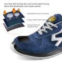 Safetoe L-7328 S1P SRC Composite Toe Jogger Safety Shoes - 39 12