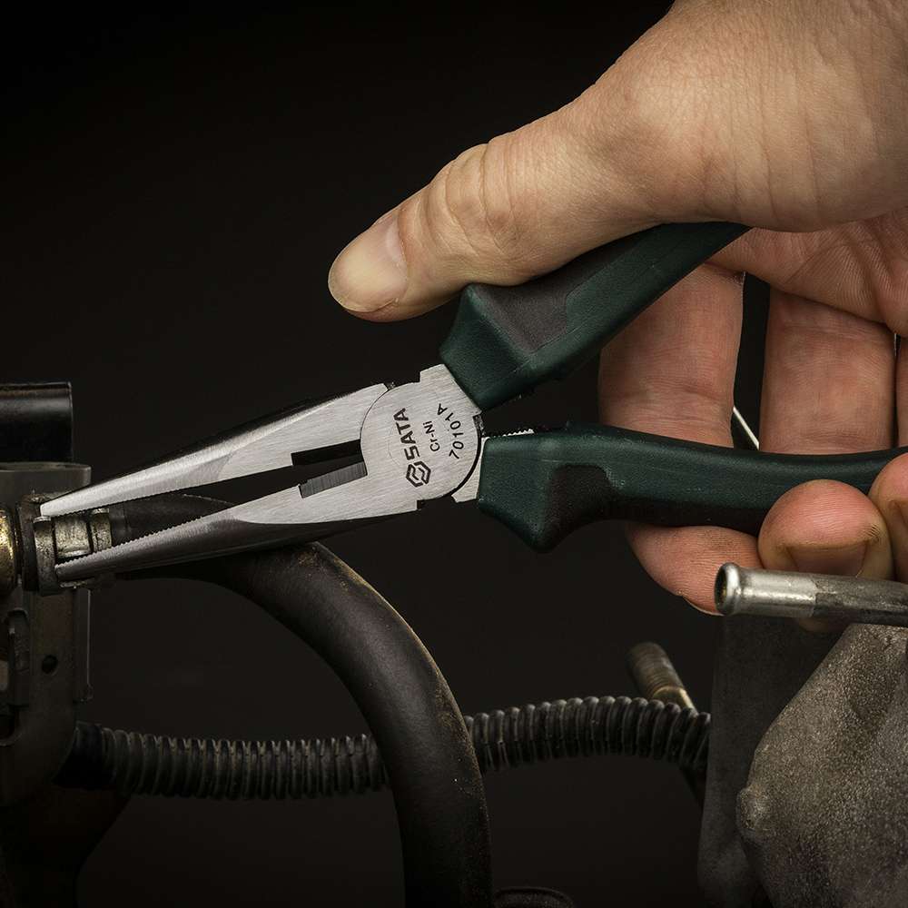 SATA ST70102AST Long Nose Pliers 8" 8