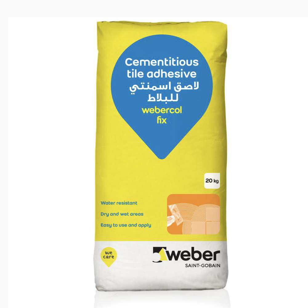 Webercol fix Tile Adhesive 20Kg White 0