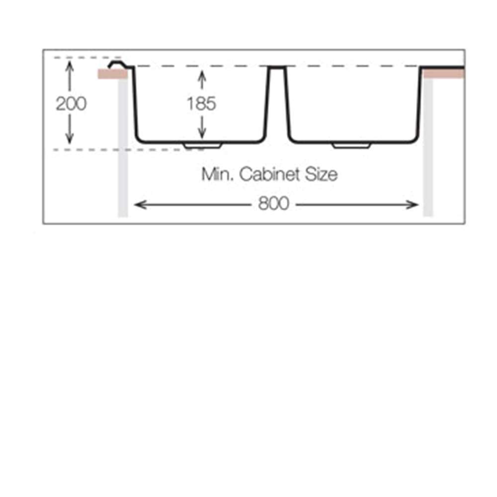 Milano SS Kitchen Sink BL-894 3