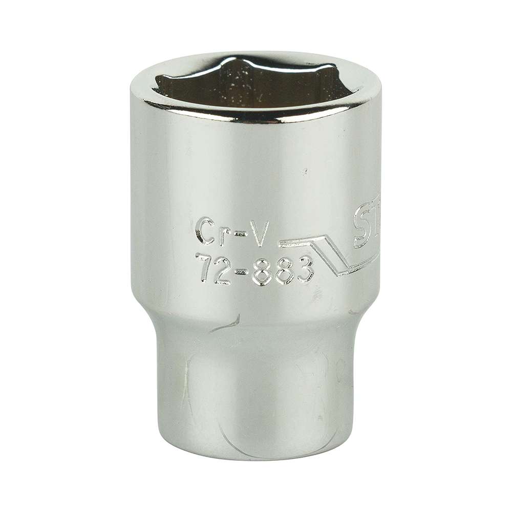 Stanley 1/4" 6 PT Standard Socket - 12mm 1