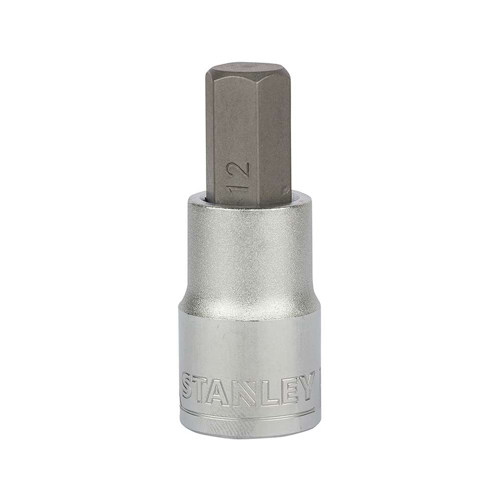 Stanley 1/2" Hexagonal Bit Sockets S2 Steel Bit - 12mm 4