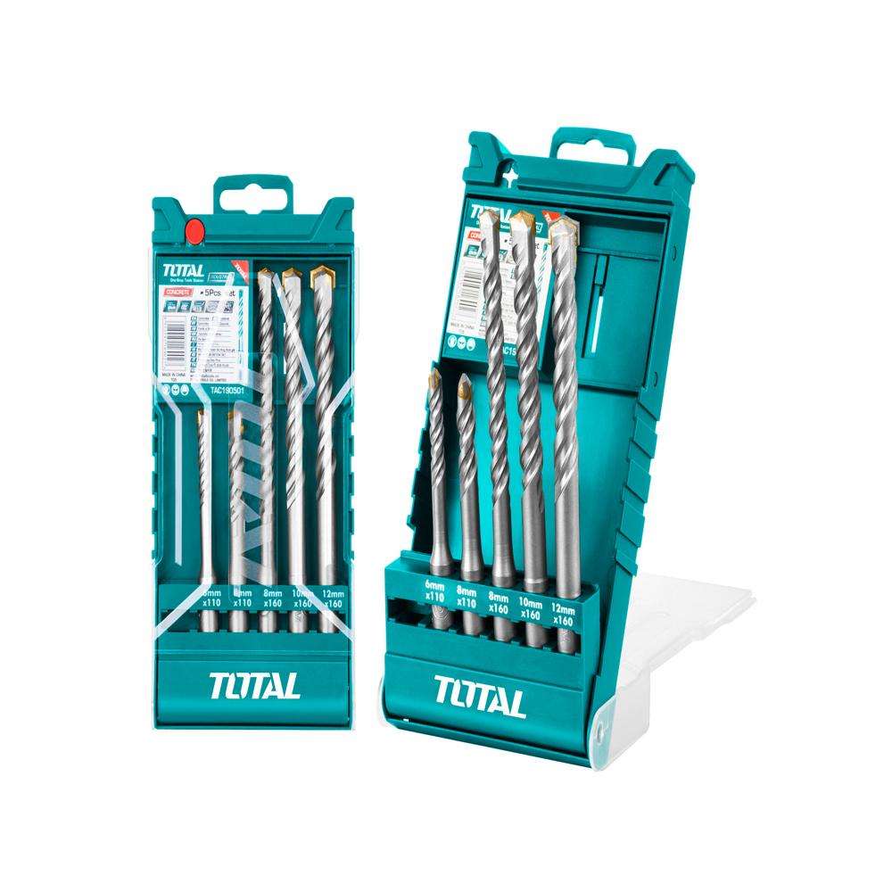 طقم ريش الثقب المطرقية من توتال (TAC190501) المكون من (5Pcs) قطع 1