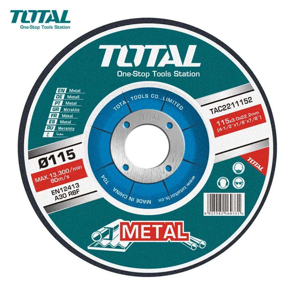 Total TAC2211151 4.5Inch X 1.2MM Abrasive Metal Cutting Disc 0
