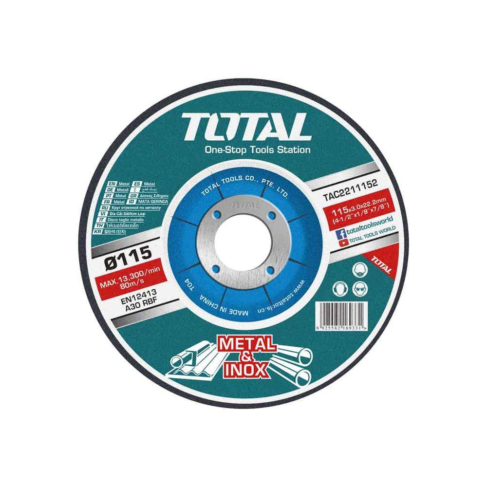 Total TAC2211152 4.5Inch X 3MM Abrasive Metal Cutting Disc 0