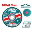 Total TAC2231801 180MM X 6MM X 22.2MM Depressed Centre Metal Grinding Disc 0