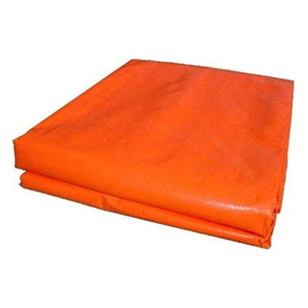 قطعة مشمع متعددة الأغراض مقاومة للعوامل الجوية والماء - لون ( Orange ) قياس (20x20FT) 1