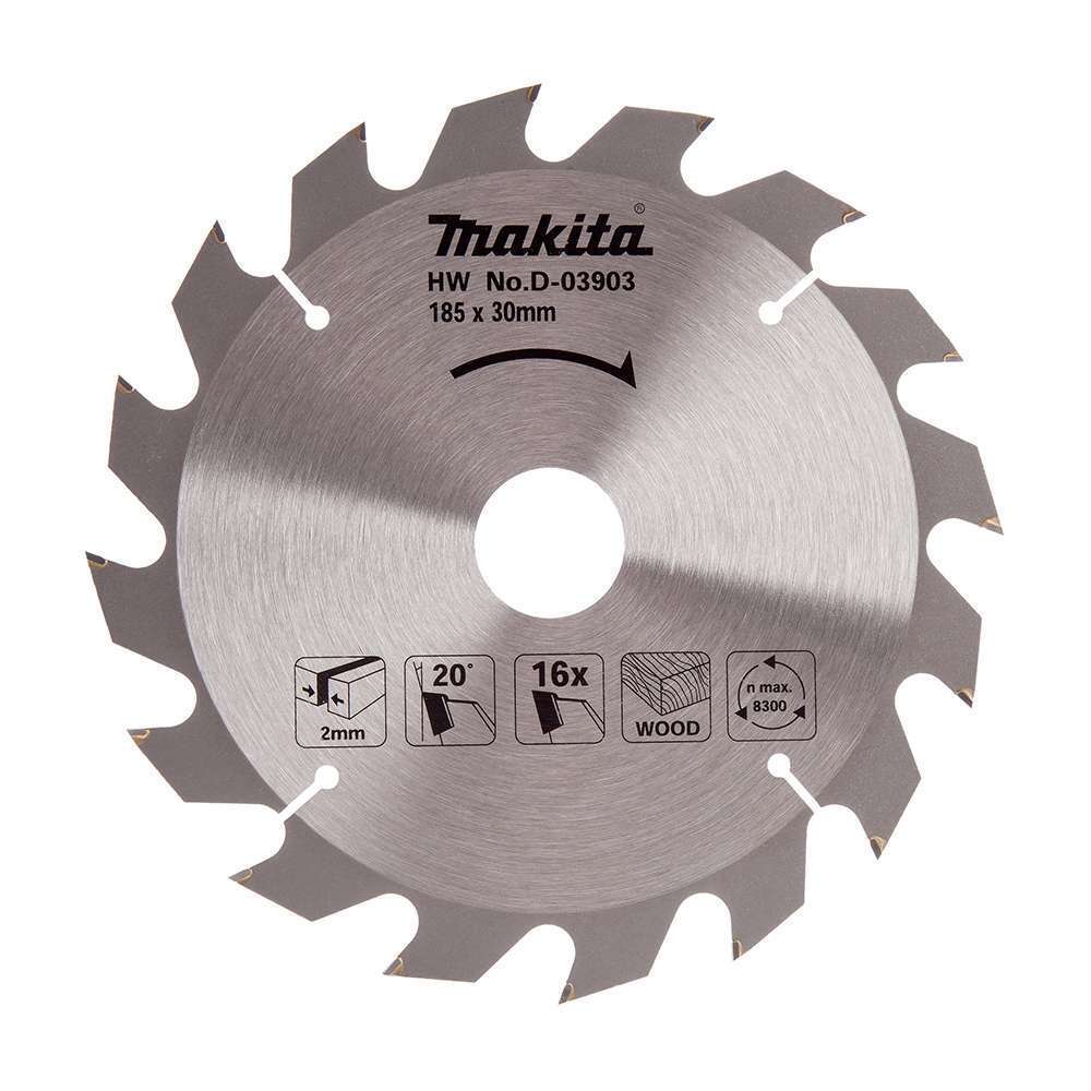 Makita ( D-03903 ) 185 x 30mm x 16 Teeth TCT Saw Blade 0