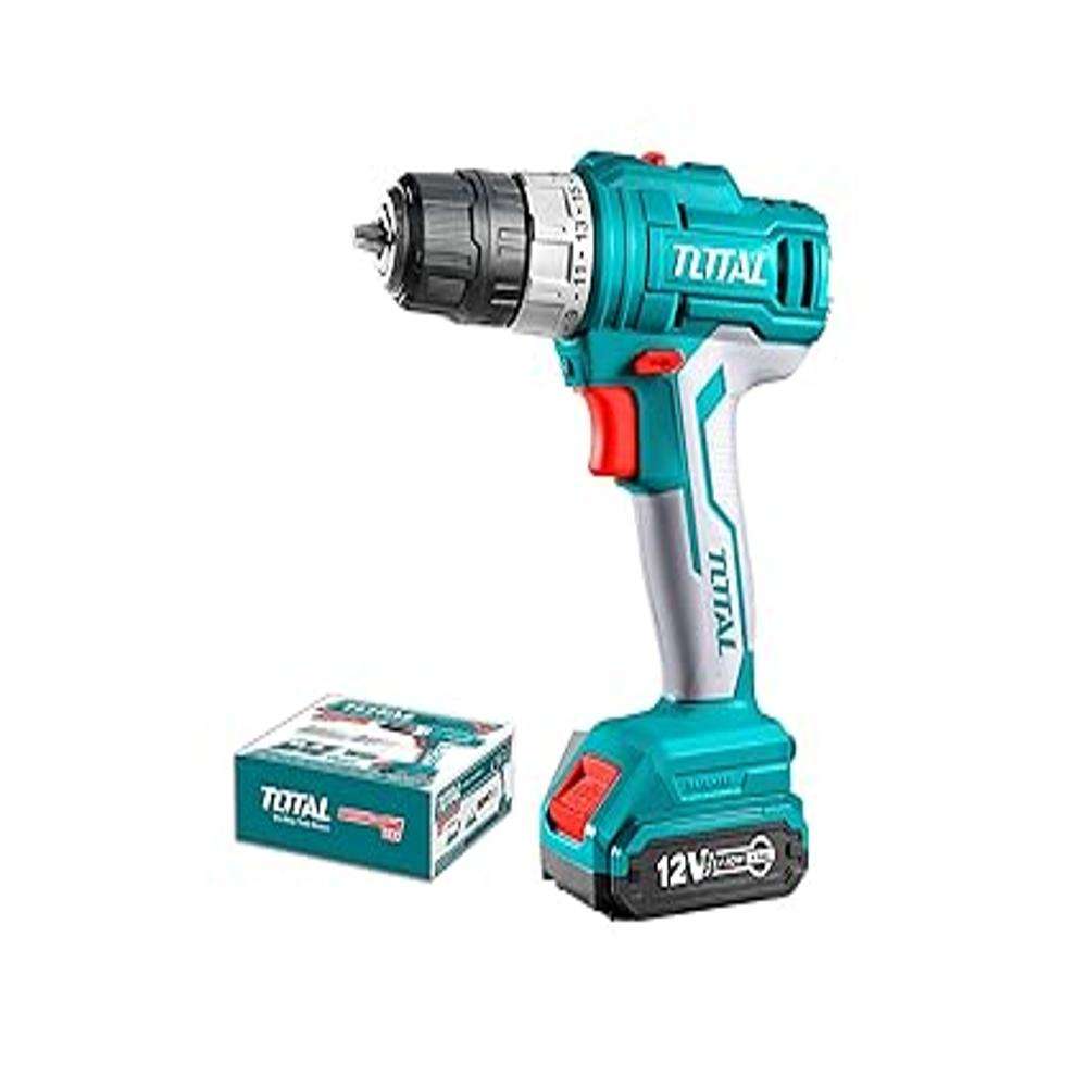 Total TDLI1211 12V Lithium-Ion Single Battery Cordless Drill 0