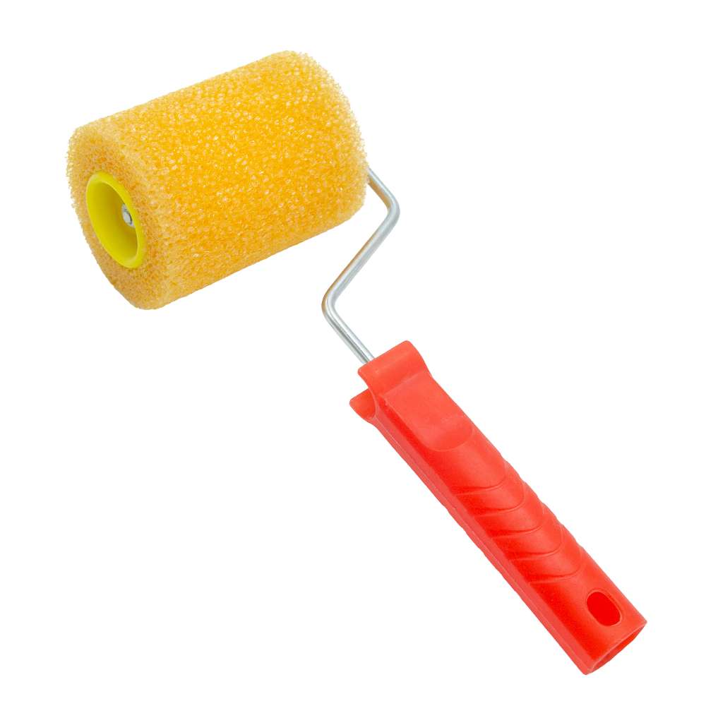 4" Texture Paint Roller Sponge - Yellow 0