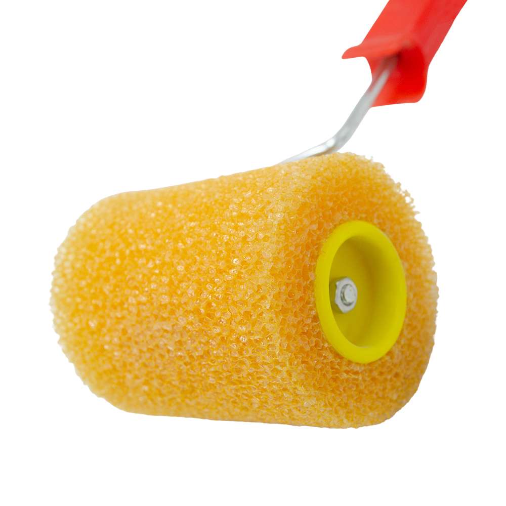 4" Texture Paint Roller Sponge - Yellow 1