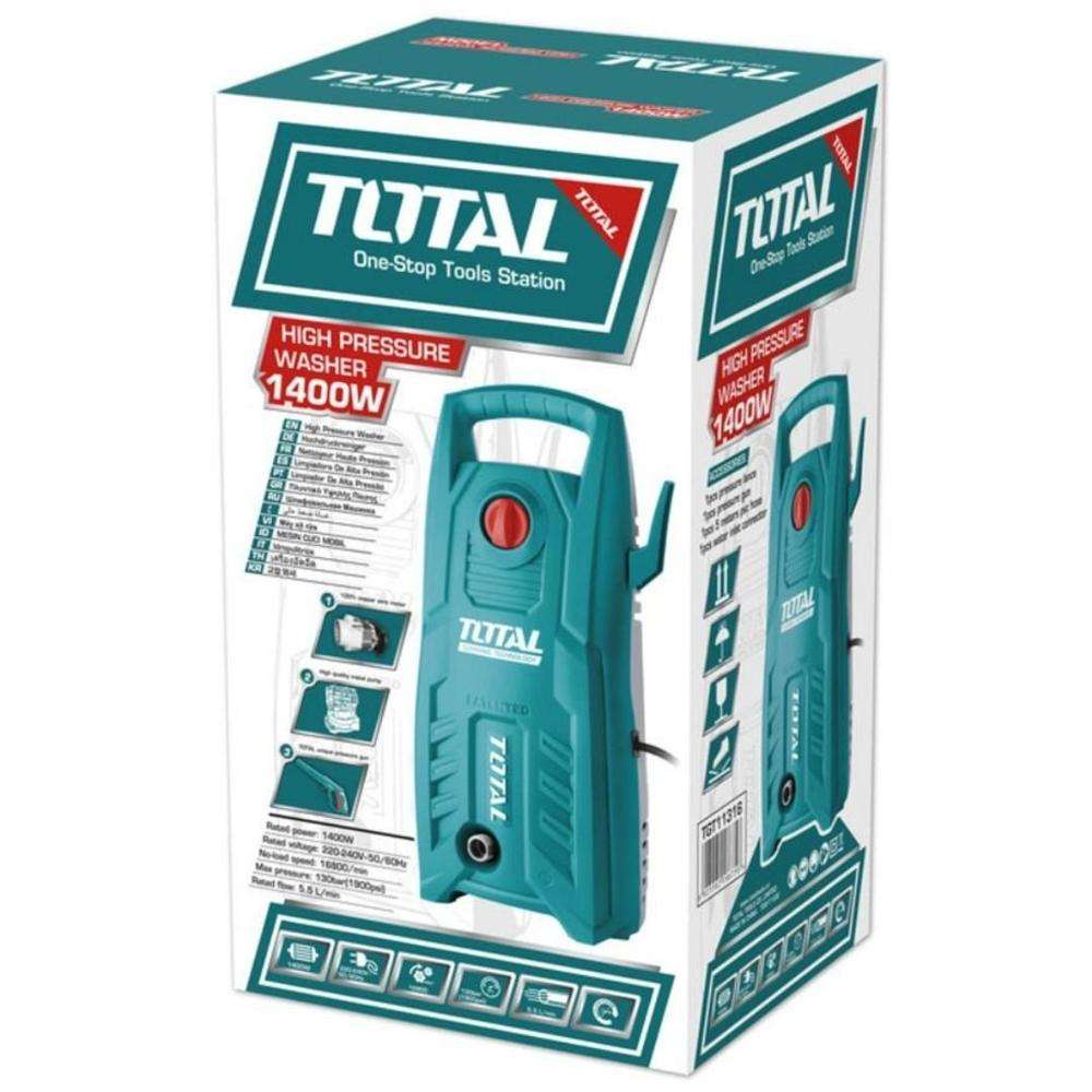 Total TGT11316 1400W High Pressure Washer 2