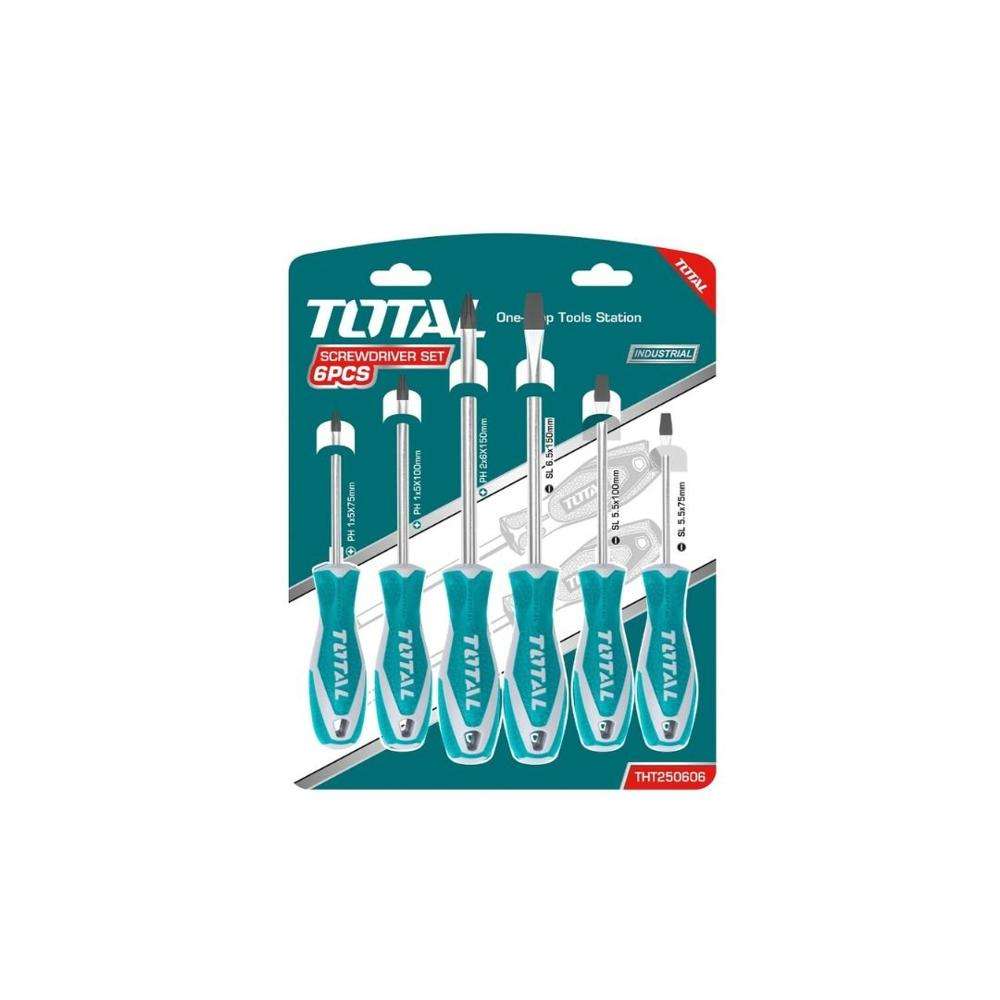 طقم المفكات توتال المكون من ست قطع (THT250606) 0