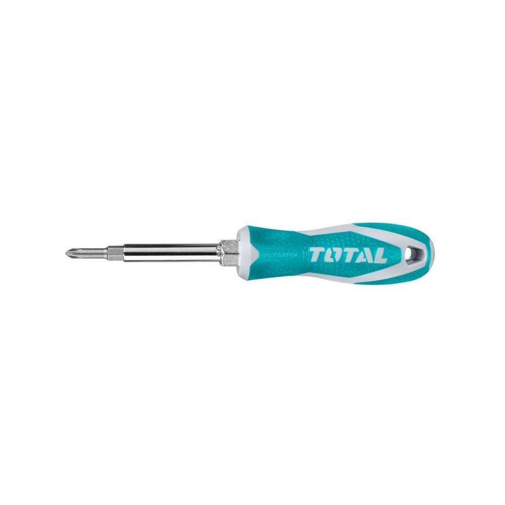 مفك البراغي توتال متعدد الاستخدامات (6In1) موديل (THT2506076) 0