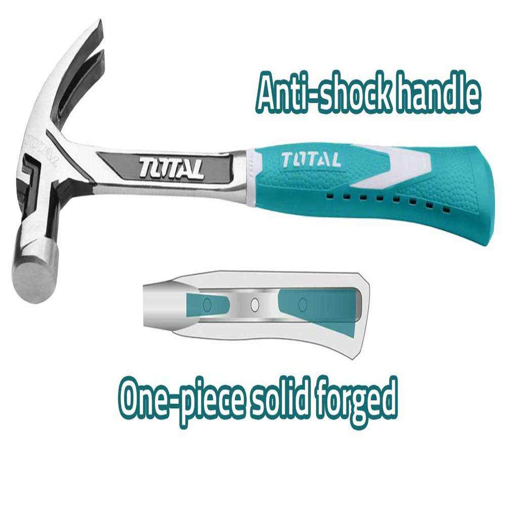 Total THT7143166 16OZ Steel Claw Hammer 0