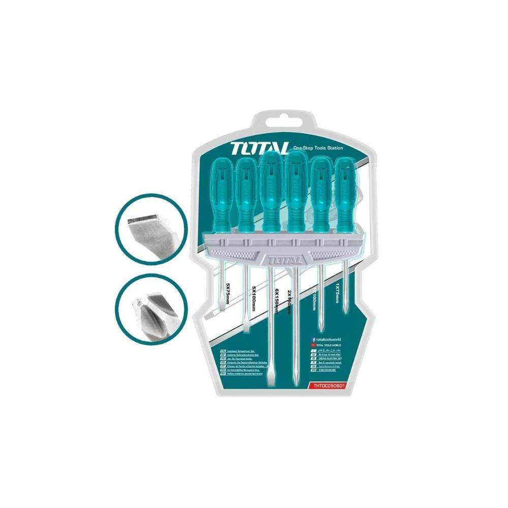 Total THTDC250601 Screwdriver Set 6Pcs 0