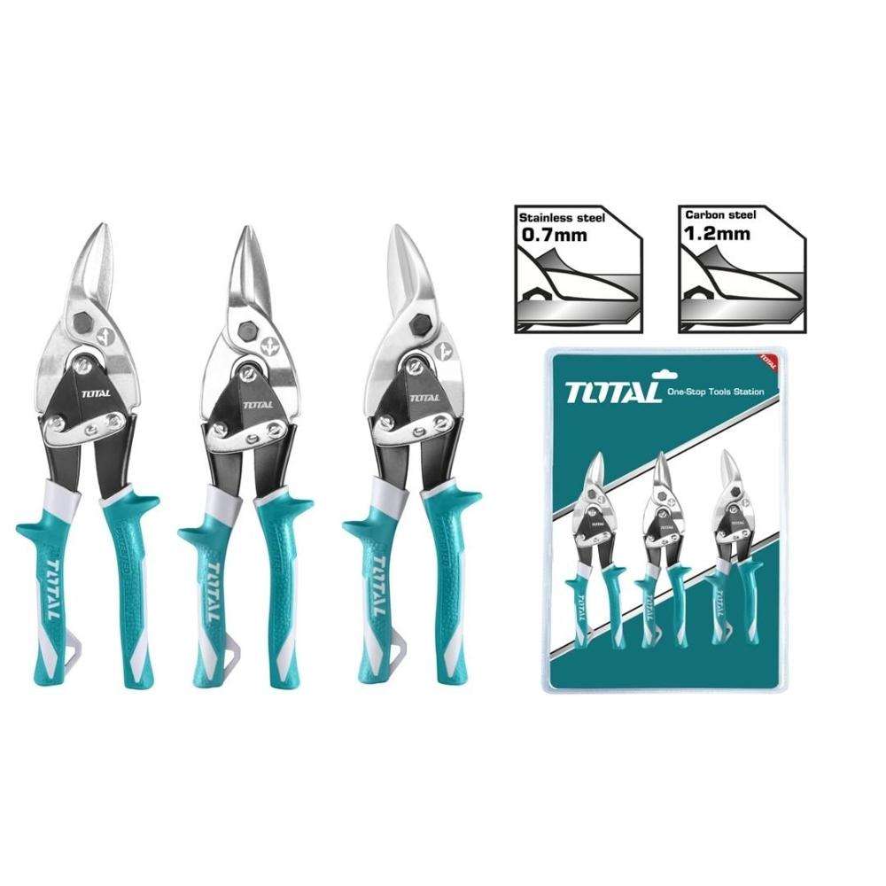 Total THTJ532106 250MM Straight Two Tone Soft Handle Aviation Snip 1