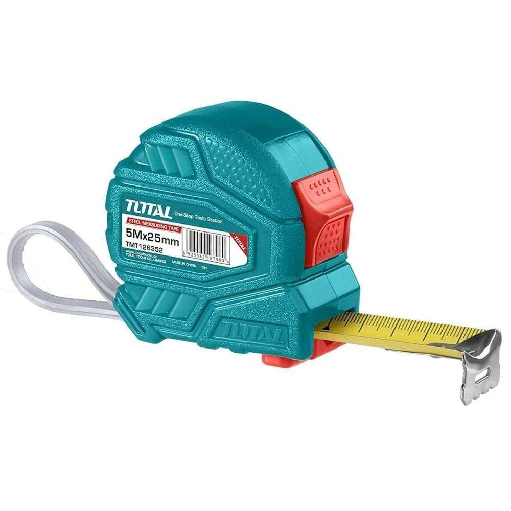 Total TMT126352 5M X 25MM Steel Measuring Tape 0