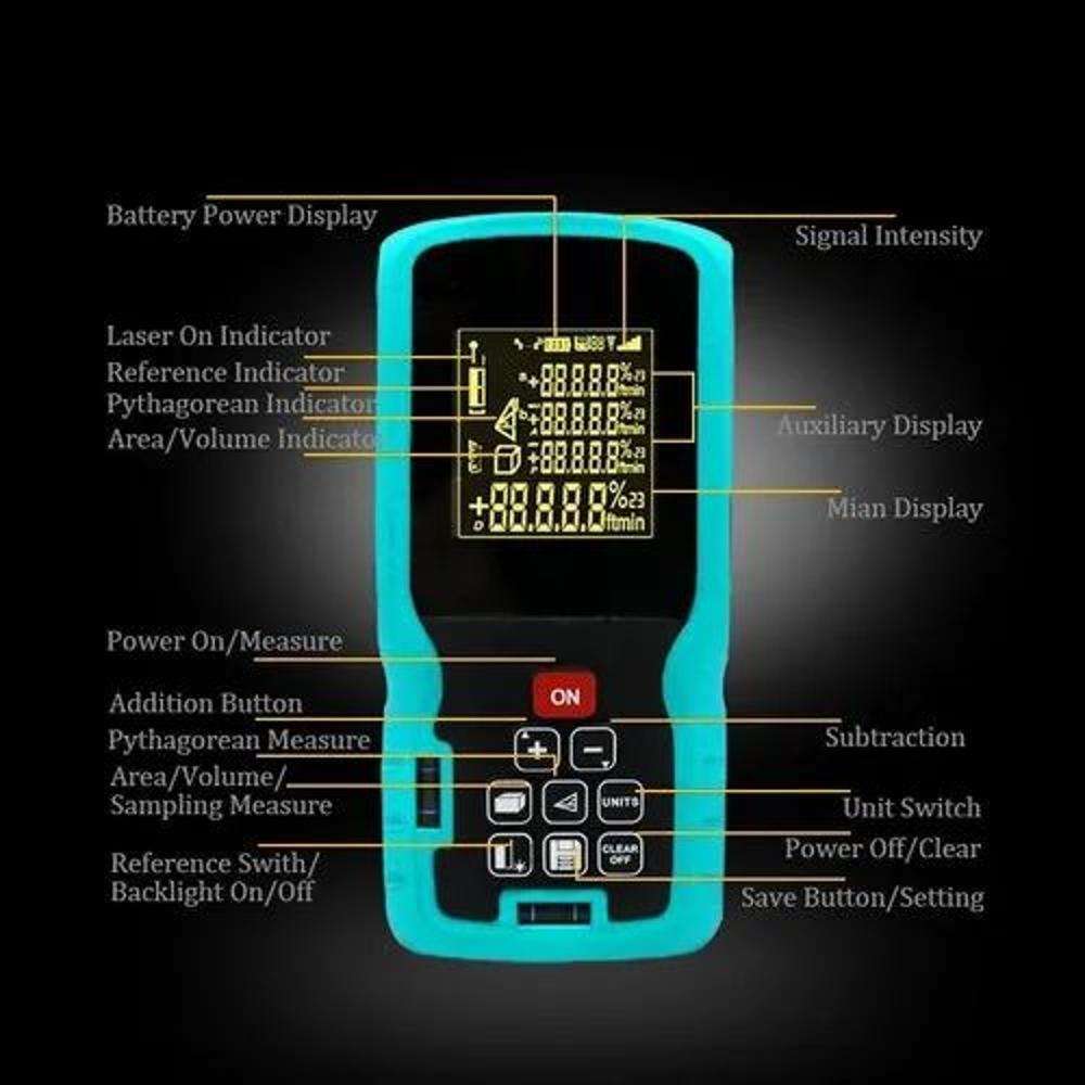 Total TMT56016 0.5M - 60M Laser Distance Detector 2