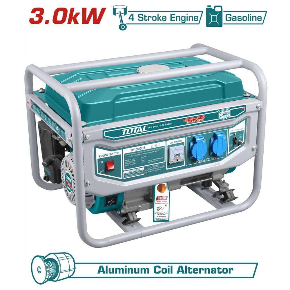 Total TP130005 3000W 3KV Gasoline Generator 0