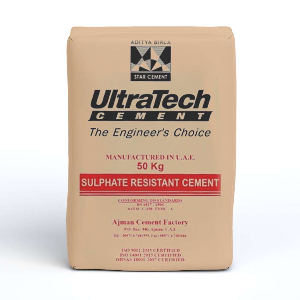 الأسمنت البورتلاندي المقاوم للكبريتات (SRC) من (UltraTech Star) بوزن (50Kg) 0