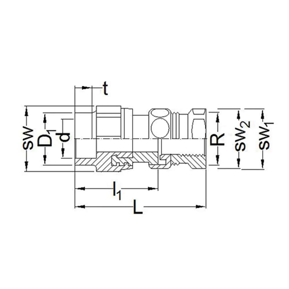 Wefatherm 32mm x 1" PPR Female Union Fitting 1