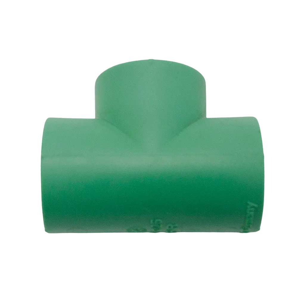 وصلة السباكة البلاستيكية (PPR) على شكل (Tee) من (Wefatherm) قياس (25mm) 0
