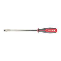 Milwaukee Tri-Lobe Slotted Screwdriver, 1.6 x 200mm, Comfort-Grip Flat Head Driver