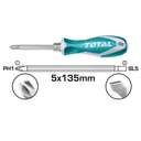 Total THT250226 2 In 1 Screwdriver Set with Interchangable Handle  1