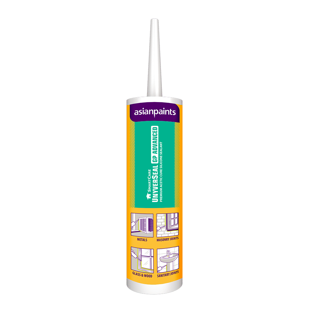 Asian Paints Berger 280ml SmartCare UnyverSeal GP Advanced Silicone Sealant - Clear/Cartridge 0