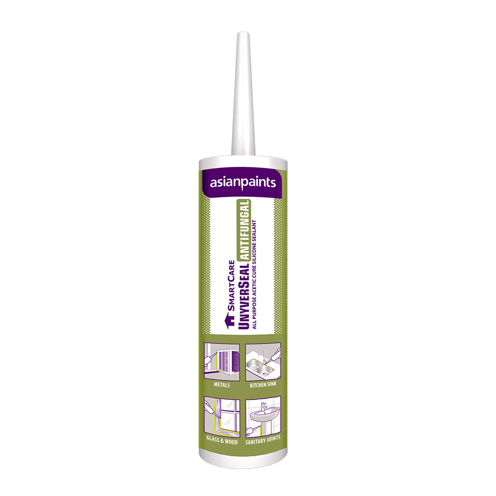 Asian Paints Berger SmartCare UnyverSeal Anti Fungal Silicone Sealant 280 ML White /Cartridge 0
