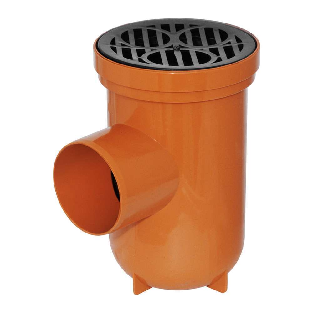 6" x 4" Orange UVC Gully Bottle Trap 0