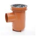 6" x 4" Orange UVC Gully Bottle Trap 2