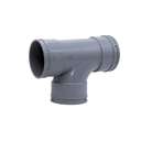 Atlas 6" x 90° UPVC Tee, Used for Large Drainage System Branch Fitting 1