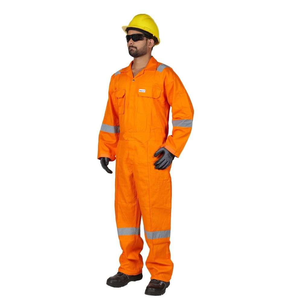 Vaultex VOR 260GSM Cotton Coverall , Orange, 4XL 1