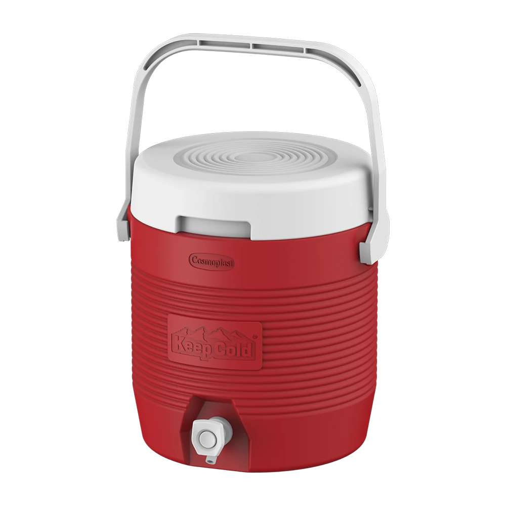 Cosmoplast, 6L Keep Cold Plastic Insulated Water Cooler, Best Beverage Temperature Up to 11 Hours 2