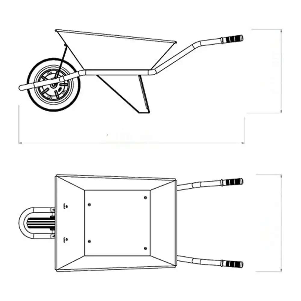 Wheel Barrow Blue HD 2