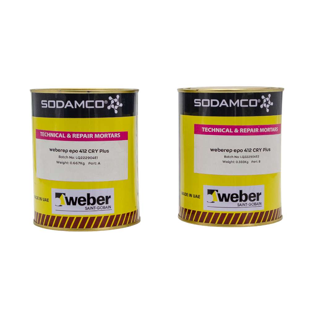 Saint-Gobain Weberep Epo 412 CRY Plus Epoxy Patching and Bonding Paste 1Kg 0