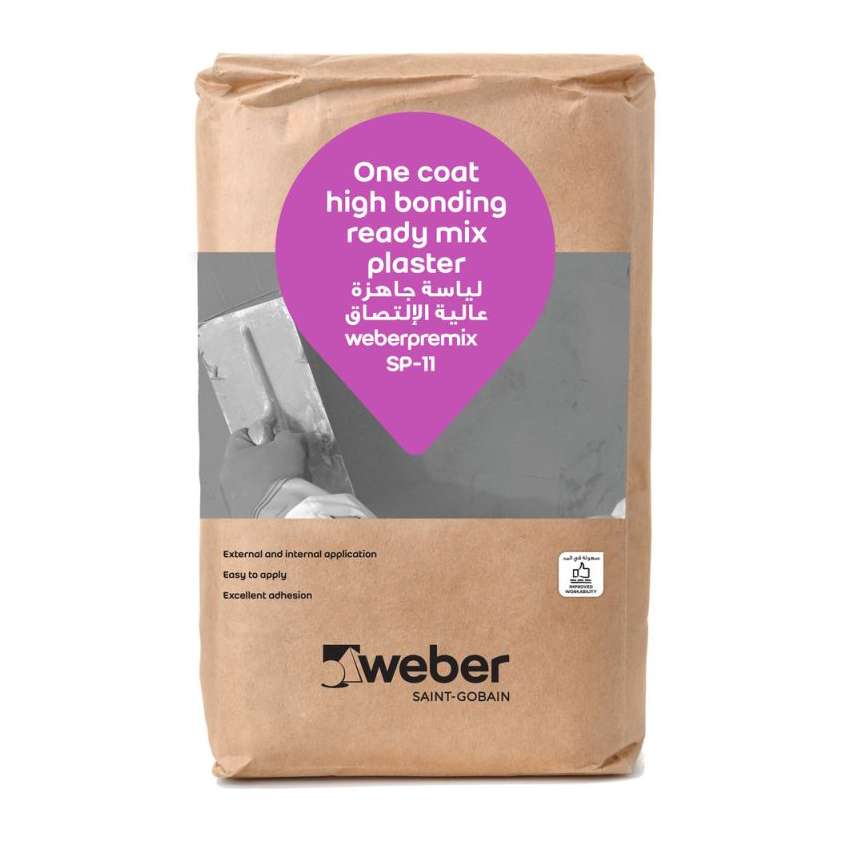 WeberPremix SP 11 Ready Mix Plaster 50Kg 0
