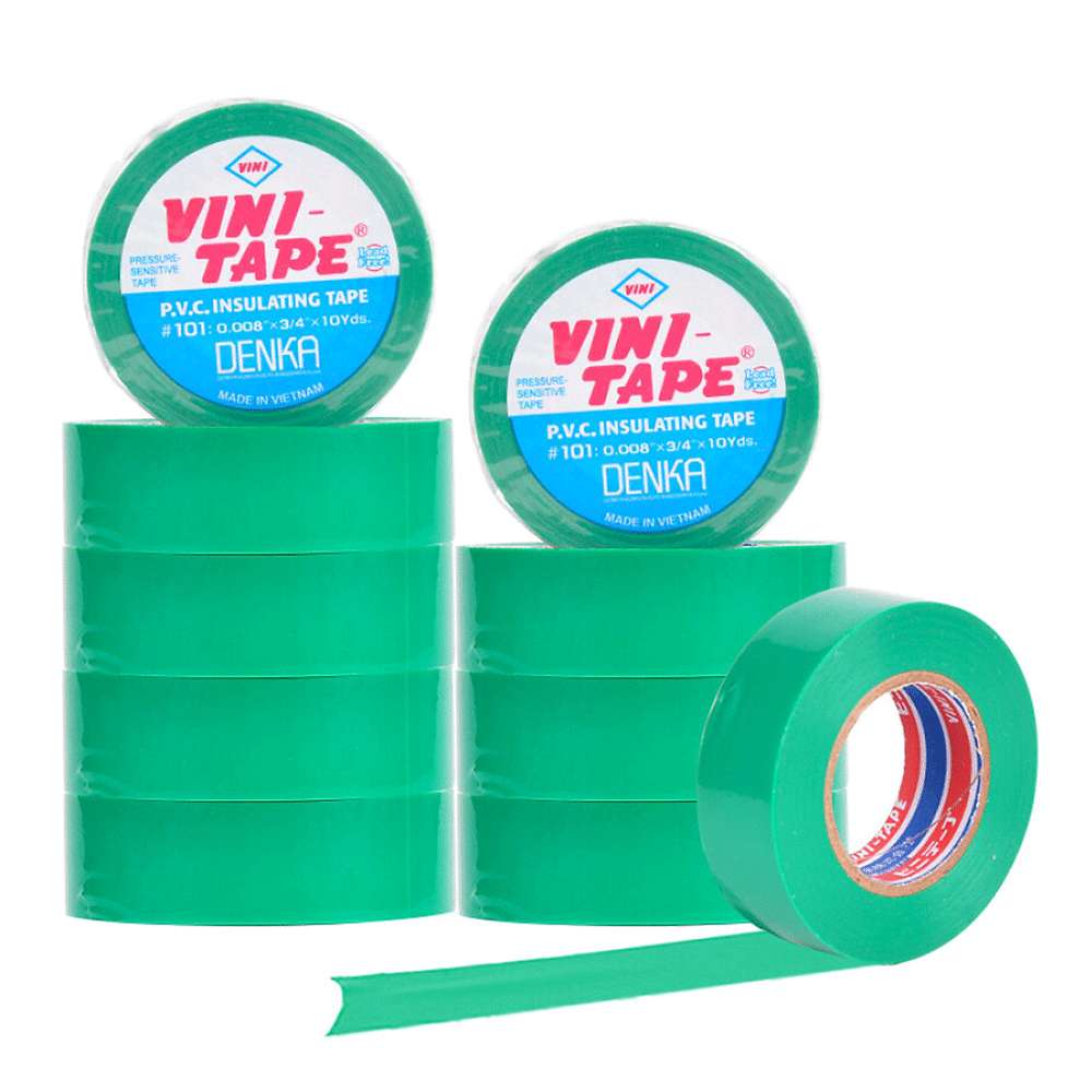 Vini Electrical Insulation PVC Tape Green 1