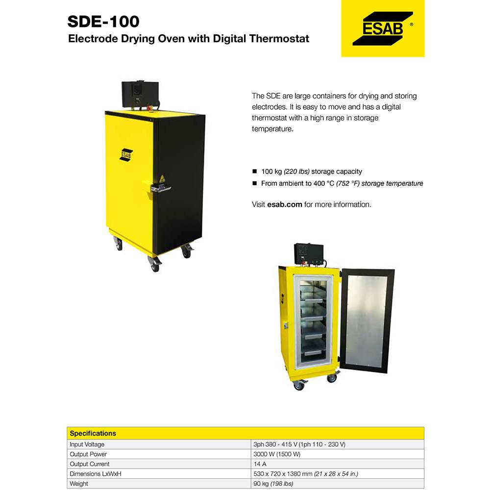 ESAB SDE-100 Electrode Drying Oven 2