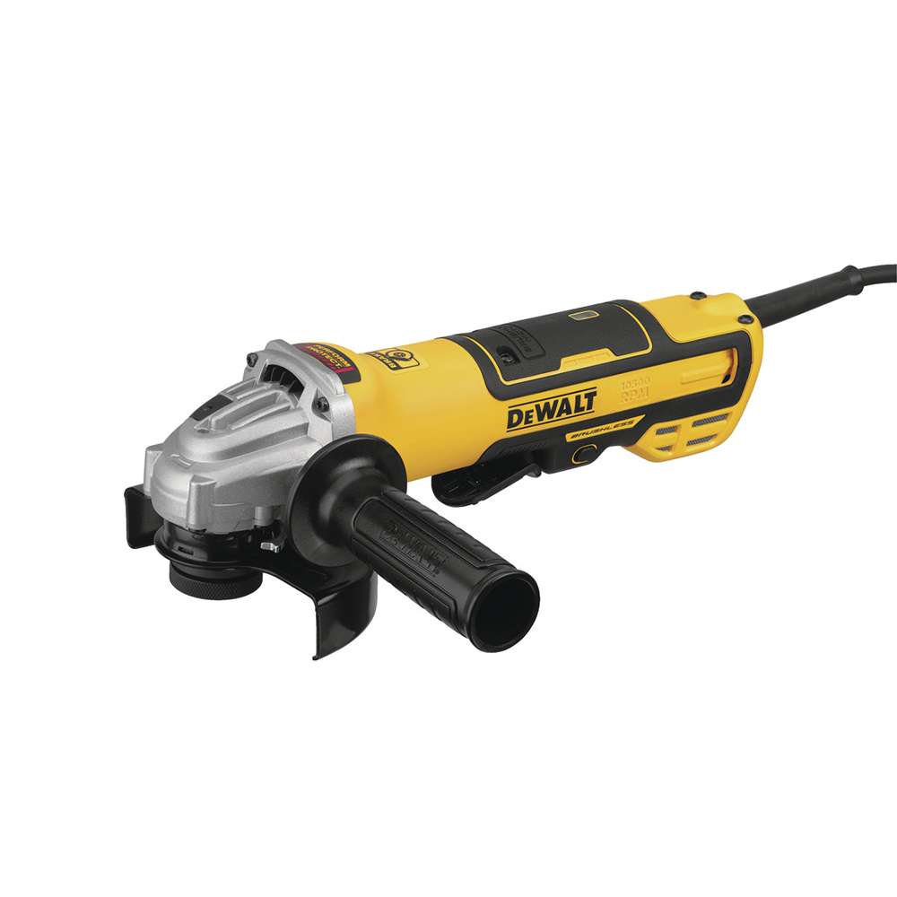 Dewalt 125mm 1700W Angle Grinder with Small Brushless Motor & Paddle Switch 0